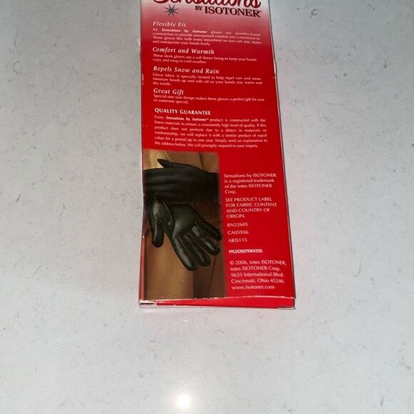 Women Sensation by Isotoner fleece lined Flexible Fit gloves/NEW/Camel Color - Picture 5 of 6